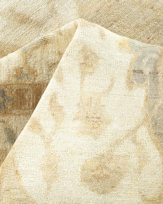 Contemporary Eclectic Ivory Wool Area Rug 5' 10" x 13' 4" - Solo Rugs