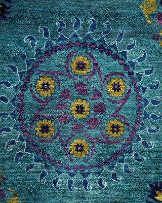 Suzani, One-of-a-Kind Handmade Area Rug - Green, 16' 8" x 9' 2" - Solo Rugs