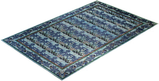 Arts & Crafts, One-of-a-Kind Handmade Area Rug - Light Blue, 18' 1" x 11' 10" - Solo Rugs