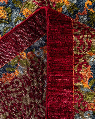 Contemporary Suzani Red Wool Area Rug 8' 0" x 9' 10" - Solo Rugs