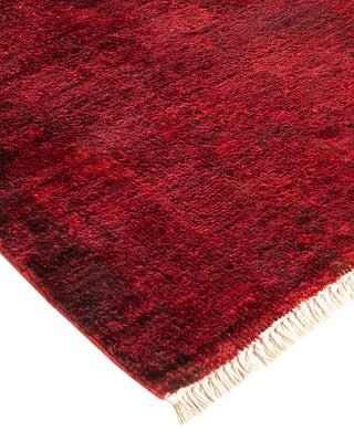 Contemporary Modern Red Wool Area Rug 9' 9" x 13' 10" - Solo Rugs