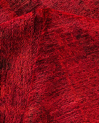 Contemporary Modern Red Wool Area Rug 9' 9" x 13' 10" - Solo Rugs