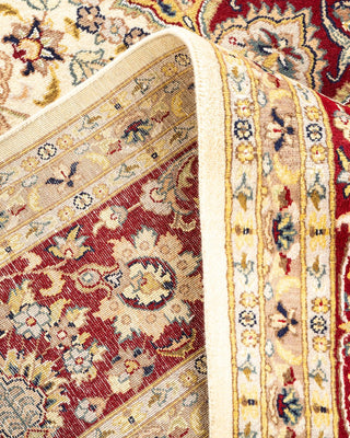 Traditional Mogul Ivory Wool Area Rug 8' 1" x 10' 5" - Solo Rugs