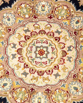 Traditional Mogul Red Wool Area Rug 8' 1" x 10' 5" - Solo Rugs