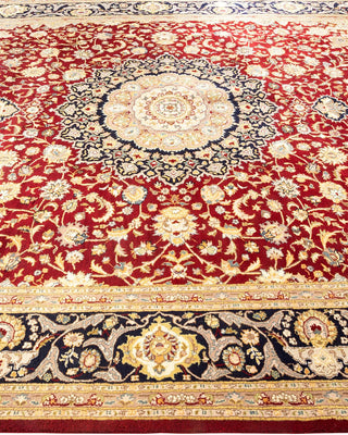 Traditional Mogul Red Wool Area Rug 8' 1" x 10' 5" - Solo Rugs