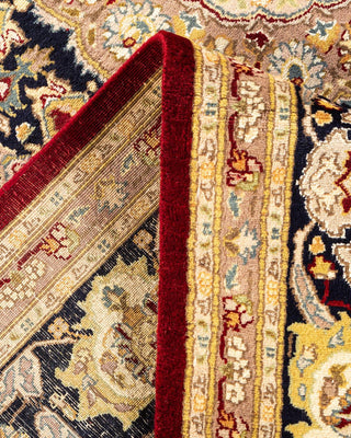 Traditional Mogul Red Wool Area Rug 8' 1" x 10' 5" - Solo Rugs