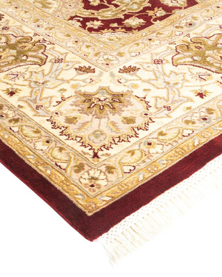 Traditional Mogul Red Wool Area Rug 8' 0" x 10' 1" - Solo Rugs