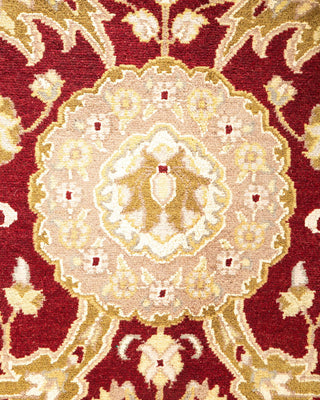 Traditional Mogul Red Wool Area Rug 8' 0" x 10' 1" - Solo Rugs