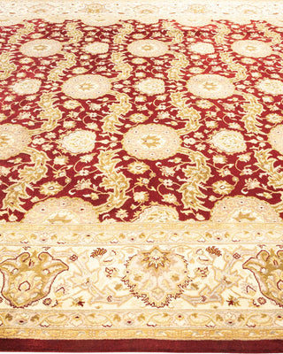 Traditional Mogul Red Wool Area Rug 8' 0" x 10' 1" - Solo Rugs