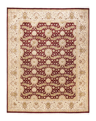 Traditional Mogul Red Wool Area Rug 8' 0" x 10' 1" - Solo Rugs