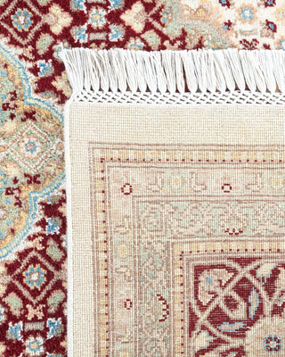 Traditional Mogul Ivory Wool Area Rug 8' 1" x 10' 2" - Solo Rugs