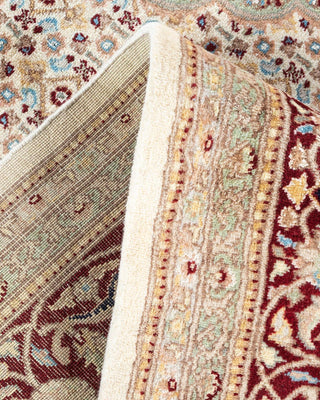 Traditional Mogul Ivory Wool Area Rug 8' 1" x 10' 2" - Solo Rugs