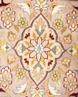 Traditional Mogul Red Wool Area Rug 9' 1" x 12' 3" - Solo Rugs