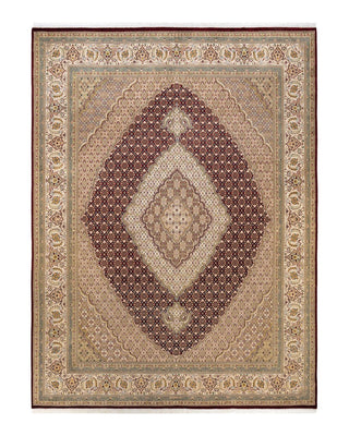 Traditional Mogul Re Wool Area Rug 9' 2" x 12' 1" - Solo Rugs