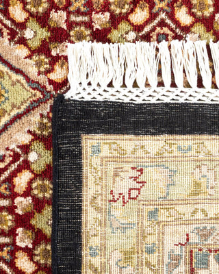 Traditional Mogul Black Wool Area Rug 8' 10" x 11' 10" - Solo Rugs