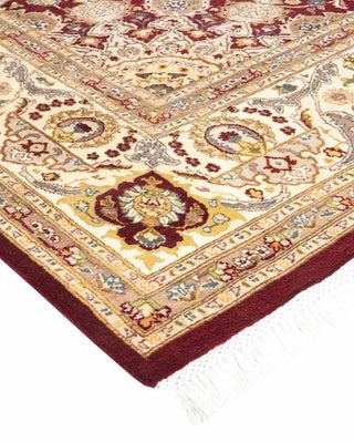 Traditional Mogul Orange Wool Area Rug 8' 1" x 10' 5" - Solo Rugs
