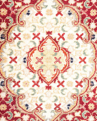 Traditional Mogul Red Wool Area Rug 3' 1" x 5' 3" - Solo Rugs