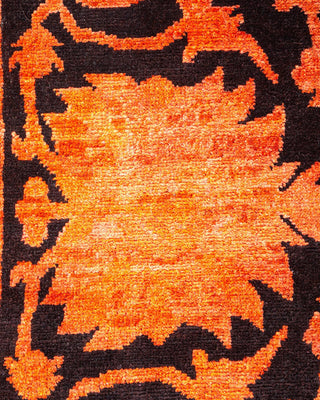 Contemporary Vibrance Orange Wool Area Rug 12' 2" x 17' 5" - Solo Rugs