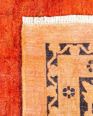 Contemporary Vibrance Orange Wool Area Rug 12' 2" x 17' 5" - Solo Rugs