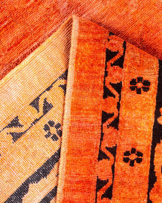 Contemporary Vibrance Orange Wool Area Rug 12' 2" x 17' 5" - Solo Rugs