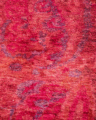 Contemporary Vibrance Purple Wool Area Rug 8' 10" x 11' 6" - Solo Rugs