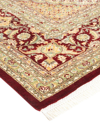 Traditional Mogul Red Wool Area Rug 8' 0" x 9' 10" - Solo Rugs
