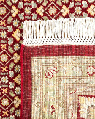 Traditional Mogul Red Wool Area Rug 8' 0" x 9' 10" - Solo Rugs