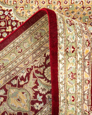 Traditional Mogul Red Wool Area Rug 8' 0" x 9' 10" - Solo Rugs
