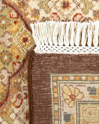 Traditional Mogul Brown Wool Area Rug 8' 2" x 10' 2" - Solo Rugs