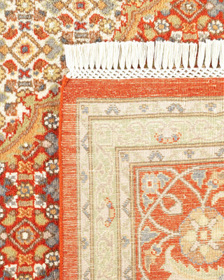 Traditional Mogul Orange Wool Area Rug 8' 3" x 10' 5" - Solo Rugs