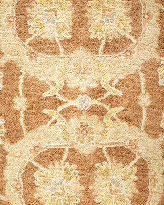 Traditional Mogul Yellow Wool Area Rug 8' 3" x 10' 4" - Solo Rugs
