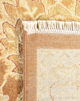 Traditional Mogul Yellow Wool Area Rug 8' 3" x 10' 4" - Solo Rugs
