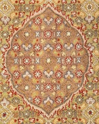 Traditional Mogul Brown Wool Area Rug 8' 2" x 10' 5" - Solo Rugs
