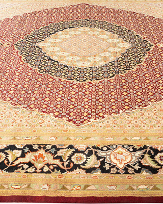 Traditional Mogul Red Wool Area Rug 8' 1" x 10' 5" - Solo Rugs