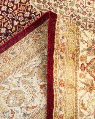Traditional Mogul Red Wool Area Rug 7' 10" x 10' 5" - Solo Rugs