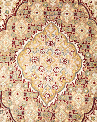 Traditional Mogul Red Wool Area Rug 8' 1" x 10' 5" - Solo Rugs