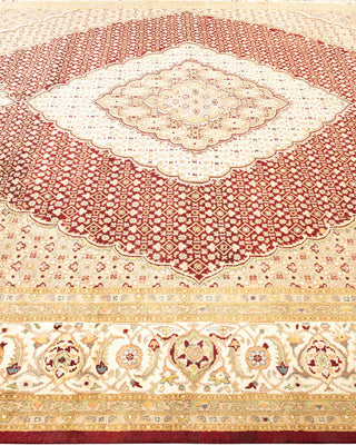 Traditional Mogul Red Wool Area Rug 8' 1" x 10' 5" - Solo Rugs