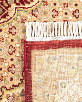 Traditional Mogul Red Wool Area Rug 8' 1" x 10' 5" - Solo Rugs