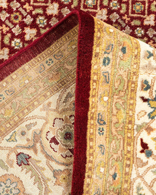 Traditional Mogul Red Wool Area Rug 8' 1" x 10' 5" - Solo Rugs