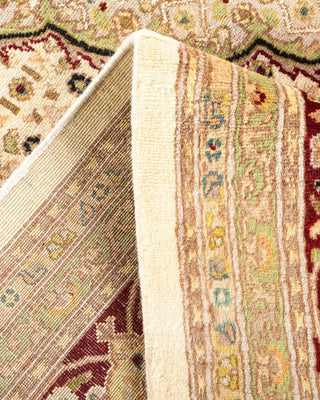 Traditional Mogul Ivory Wool Area Rug 8' 0" x 10' 5" - Solo Rugs