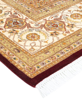 Traditional Mogul Red Wool Area Rug 8' 2" x 10' 1" - Solo Rugs