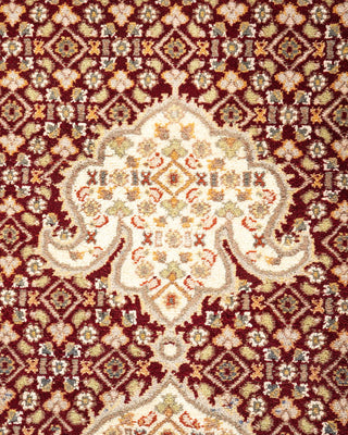 Traditional Mogul Red Wool Area Rug 8' 2" x 10' 1" - Solo Rugs