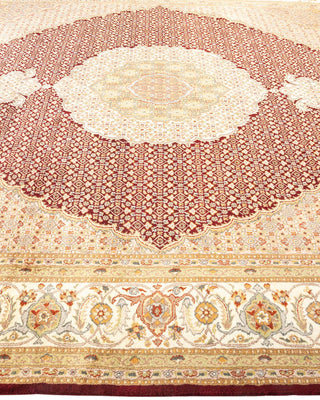 Traditional Mogul Red Wool Area Rug 8' 2" x 10' 1" - Solo Rugs