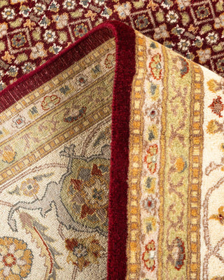 Traditional Mogul Red Wool Area Rug 8' 2" x 10' 1" - Solo Rugs