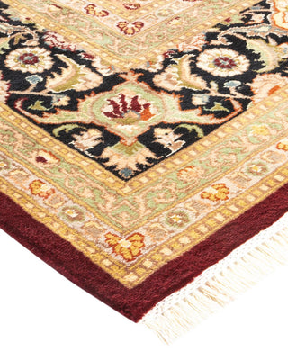 Traditional Mogul Red Wool Area Rug 8' 0" x 11' 1" - Solo Rugs