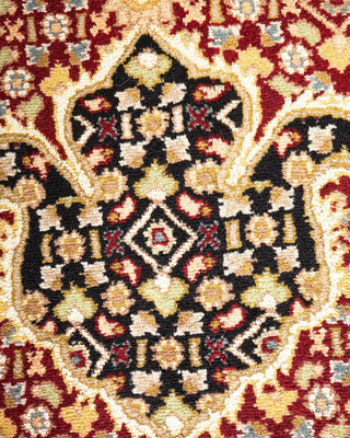 Traditional Mogul Red Wool Area Rug 8' 0" x 11' 1" - Solo Rugs