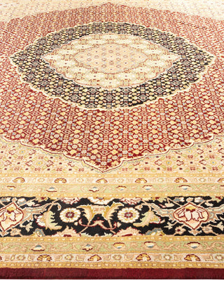 Traditional Mogul Red Wool Area Rug 8' 0" x 11' 1" - Solo Rugs