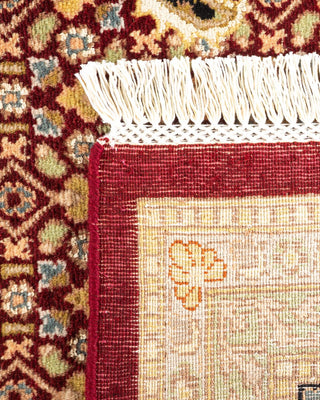 Traditional Mogul Red Wool Area Rug 8' 0" x 11' 1" - Solo Rugs