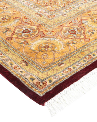 Traditional Mogul Red Wool Area Rug 8' 3" x 10' 2" - Solo Rugs