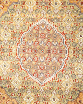 Traditional Mogul Red Wool Area Rug 8' 3" x 10' 2" - Solo Rugs